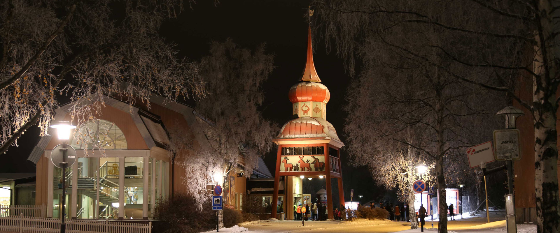 Exteriör Jamtli, vinter.